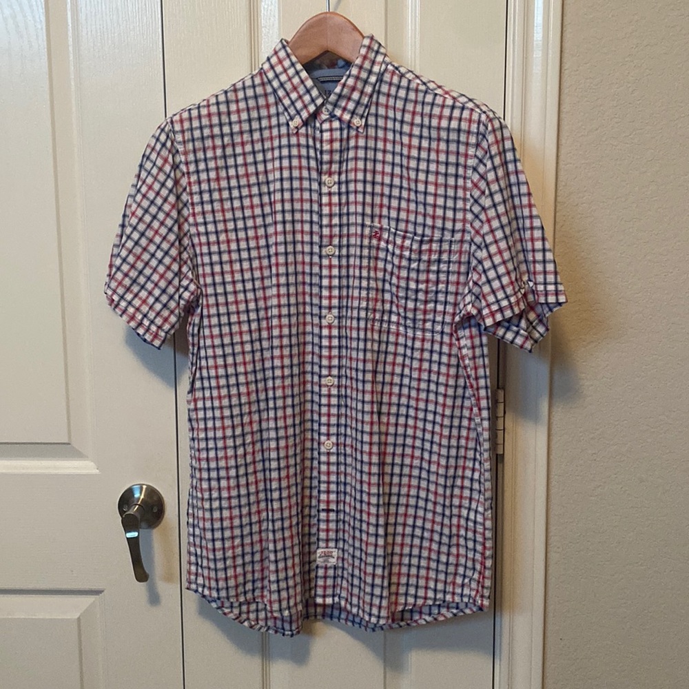 Izod Saltwater Relaxed Classics Shirt, Red White Blue